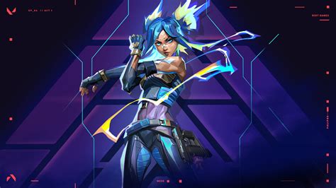 wallpaper neon valorant 4k.